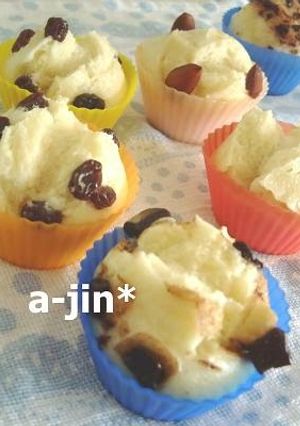 A picture of Egg and Oil Free, Steamed Sponge Cake with Honey and Milk.