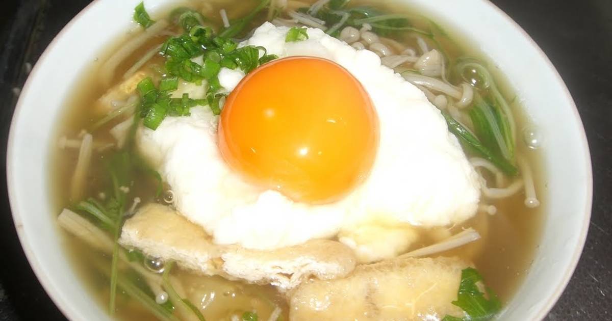 Tsukimi Tororo Soba Grated Yam And Raw Egg Soba Noodles Recipe By Cookpad Japan Cookpad