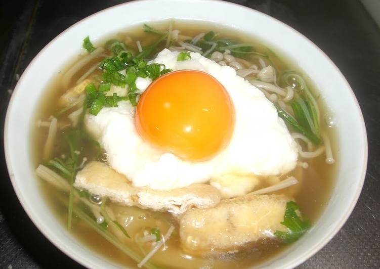 Tsukimi Tororo Soba - Grated Yam and Raw Egg Soba Noodles
