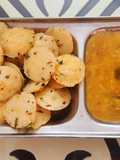 Soya flour mini idlis