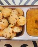 Soya flour mini idlis