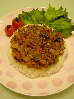 A picture of Mild Dry Curry with Chunky Vegetables.
