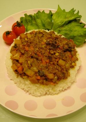 A picture of Mild Dry Curry with Chunky Vegetables.