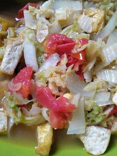 Foto resep Oseng sawi tahu