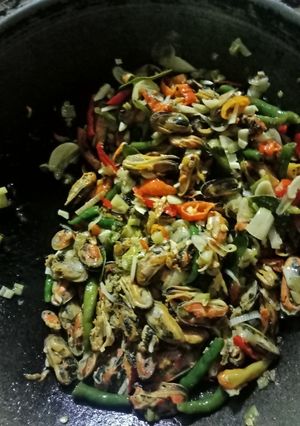 Foto resep Tumis kerang pedas