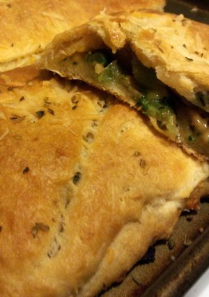 A picture of Stuffed ham pockets.