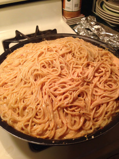 A picture of Chipotle Spaghetti.