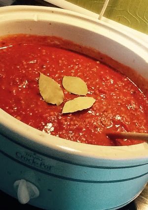 A picture of Crockpot Vegan Pasta Sauce.