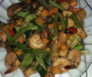 Resep Mudah Tumis sayur dengan udang saos tiram Lezat Mantap Resep Mudah Tumis sayur dengan udang saos tiram Lezat Mantap
