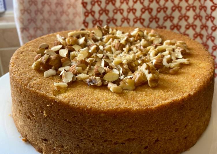 Simple Way to Prepare Speedy Orange &amp; Nuts Cake