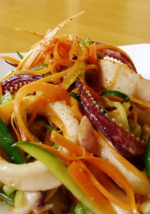A picture of Izakaya-Style Squid Kara-age (Fried Squid).