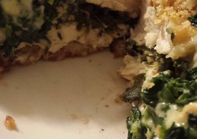 Stuffed chicken spinach and pepper jack cheese