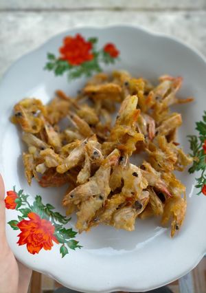 Foto resep Kepala dan kulit udang krispi