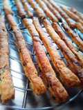 Macrobiotic Kinako and Dried Persimmon Crispy Snack Sticks