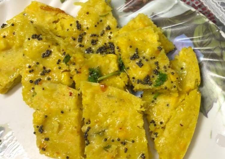 Recipe of Super Quick Homemade Corn dhokla