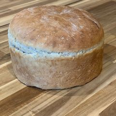A picture of Delicious crusty white bread made easy.