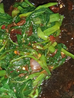 Foto resep Kangkung brambang asem