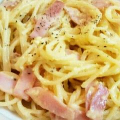 A picture of Simple & Healthy Soy Milk Carbonara.
