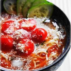 Sunshine Tomato Noodles for Ramen or Tsukemen A picture of Sunshine Tomato Noodles for Ramen or Tsukemen.