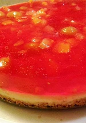 A picture of Creamy Jello Cake.