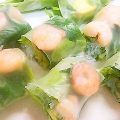 A picture of Our Family Recipe For Fresh Spring Rolls and Dipping Sauce.