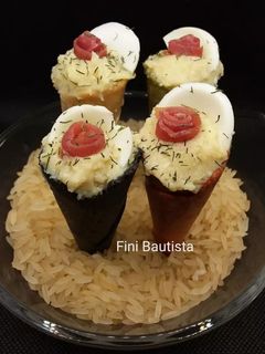 Una foto de Paté de berenjena (canapés)