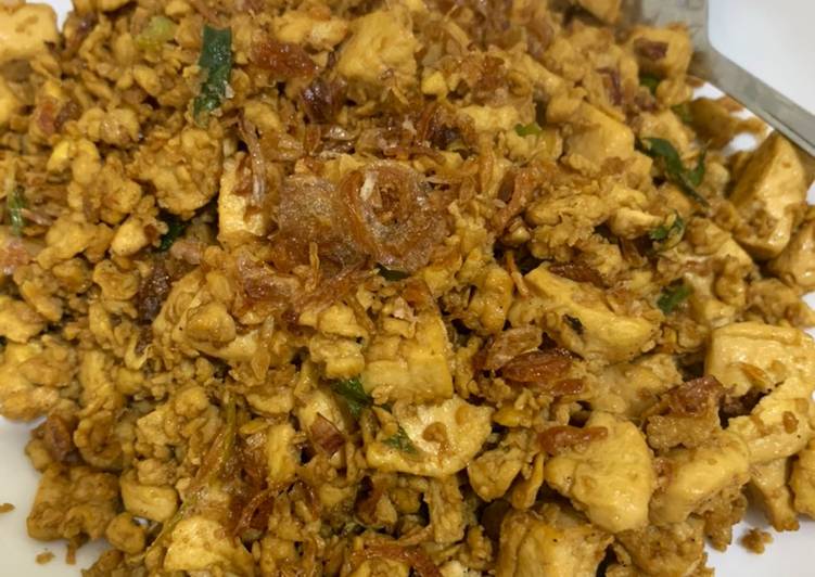 Oseng tahu telur simple