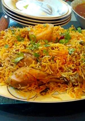 A picture of Delhi Biryani.