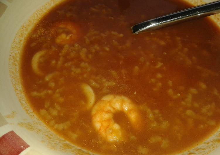Recipe of Super Quick Homemade Slow Cooker Seafood and Rice Soup