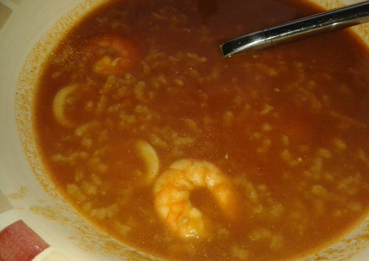 Recipe of Quick Slow Cooker Seafood and Rice Soup