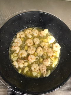 Una foto de Gambas al ajillo