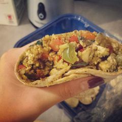 A picture of Healthy Teriyaki Chicken Wrap.