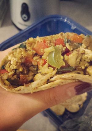 A picture of Healthy Teriyaki Chicken Wrap.