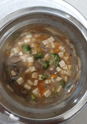 Foto resep Mpasi 1th+ masak kecap hati ayam, sayur