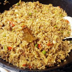 A picture of Ana's Spontaneous Dirty Rice.