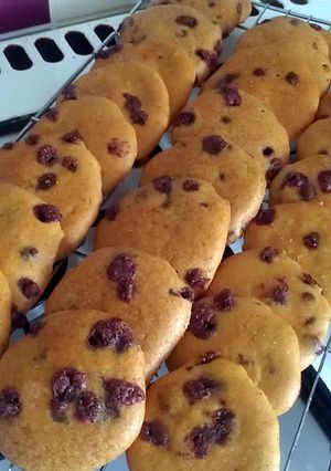 A picture of Vickys Chewy Chocolate Chip Cookies, Gluten, Dairy, Egg & Soy-Free.