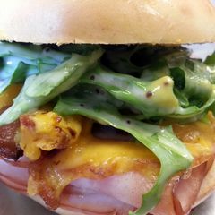 A picture of Ham Brunch Bagels.