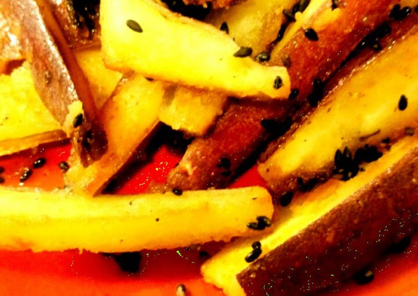 Easy Fried Sweet Potato with Salted Butter