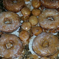 A picture of Pumpkin spice homemade donuts.