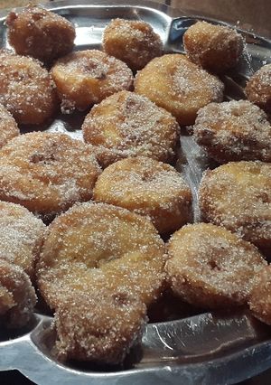 Foto di Frittelle di mele e banane alla cannella