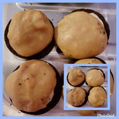 A picture of 3-ingredients peda.