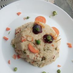 A picture of Rava upma healthy and tasty.
