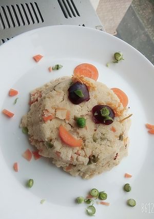 A picture of Rava upma healthy and tasty.