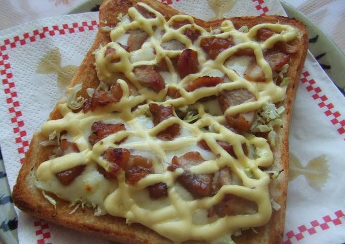 japanese-style-pizza-toast-recipe-by-cookpad-japan-cookpad