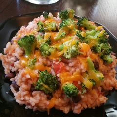 A picture of Fiesta Broccoli, Rice and Beans.