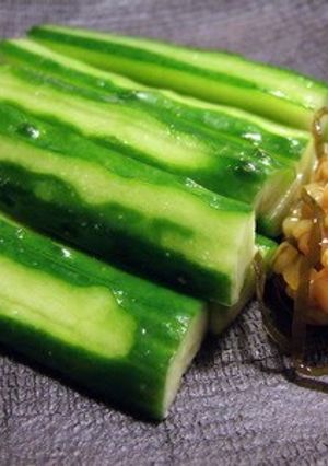A picture of A Better Moro-Kyuri (Moromi Miso with Cucumbers).