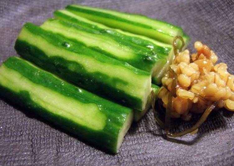 Recipe of Favorite A Better Moro-Kyuri (Moromi Miso with Cucumbers)