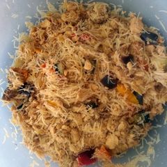 A picture of cod roe vermicelli.