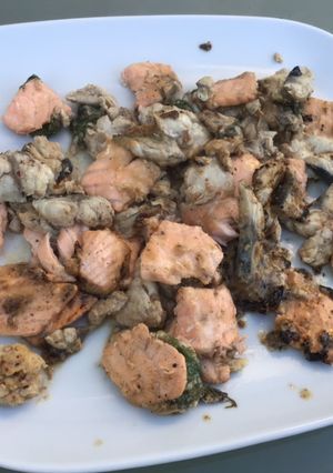 Une photo de Trio de poissons marinés à la plancha