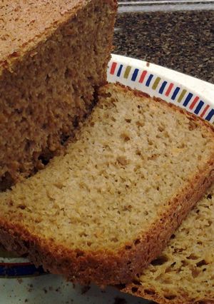 A picture of Breadmaker Beet Bread.